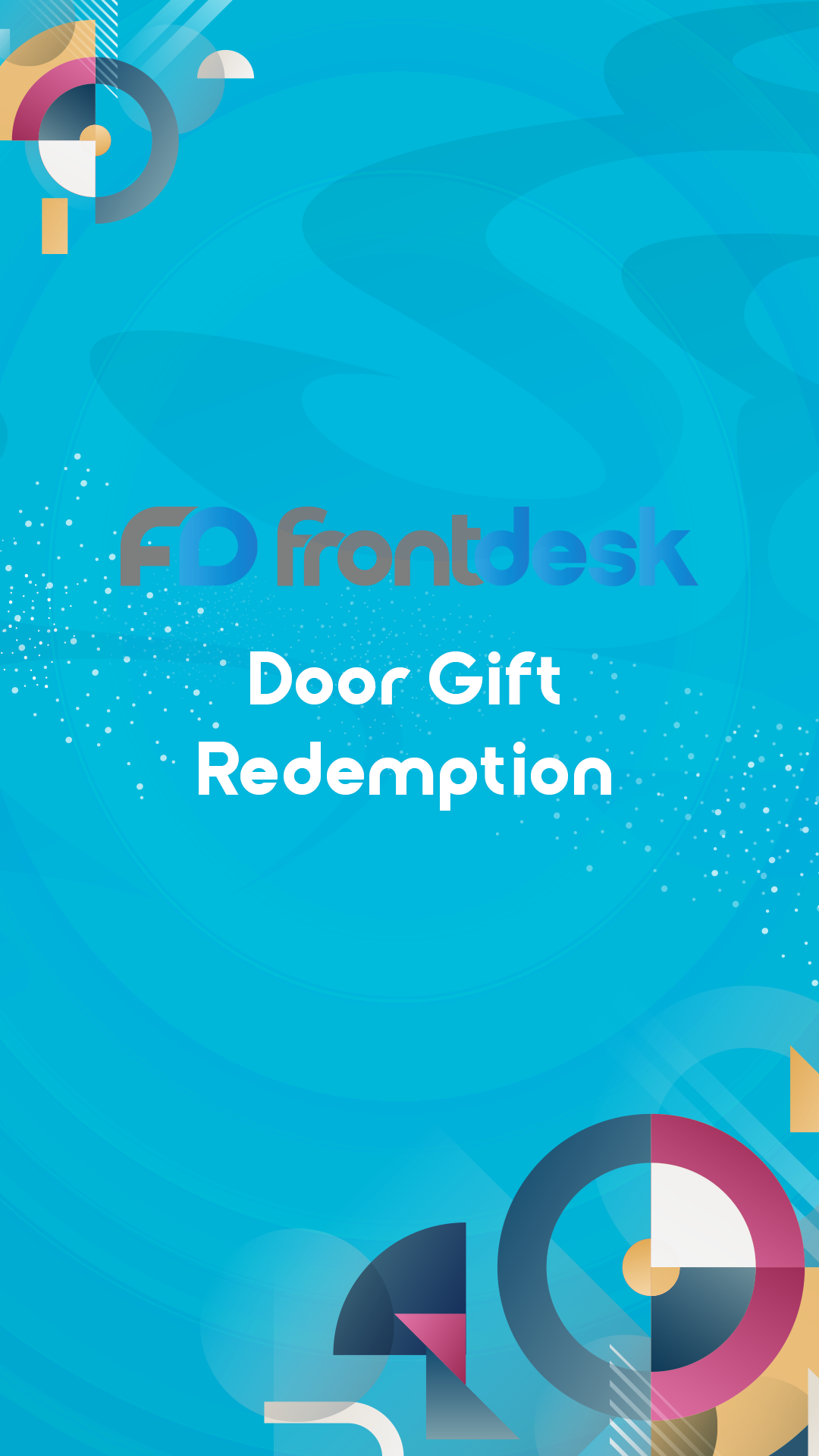 The image depicts an event technology kiosk specifically designed for door gift redemption. The kiosk serves as a self-service station where event attendees can claim their door gifts or giveaways. It showcases a user-friendly interface with options for attendees to input their information or scan their event badges to initiate the redemption process. The kiosk may include a display area where attendees can view available gift options and make their selections. Friendly instructions and guidance are provided on the kiosk screen to ensure a smooth and efficient redemption experience.