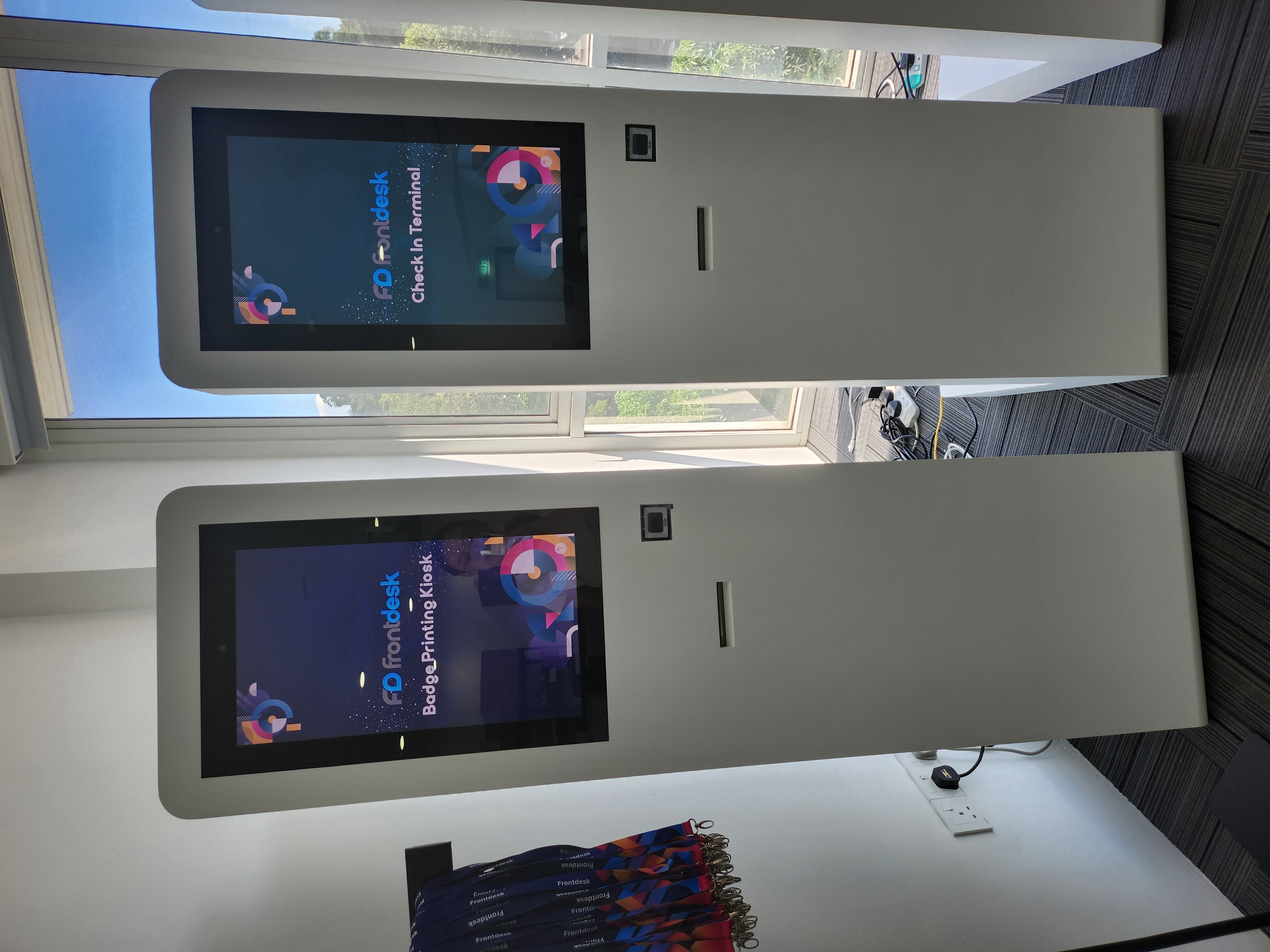 The image showcases our interactive kiosk designed for immersive engagement through captivating games. Users can enjoy a wide range of interactive and entertaining games directly on the kiosk.